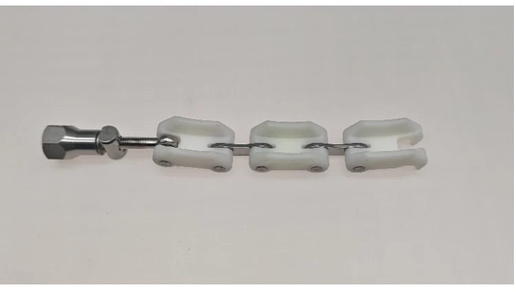 KF16 25 40 50 63 KF Flange  plastic clamp vacuum chain plastic glass instrument