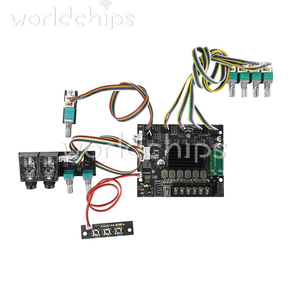 DC12-24V MT21S 2.1 Channel Bluetooth Amplifier Board Microphone Audio all-in-one