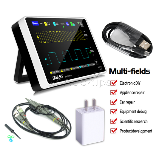 FNIRSI 1013D 7 Inches Digital Tablet Oscilloscope Dual Channel 100MHz Bandwidth