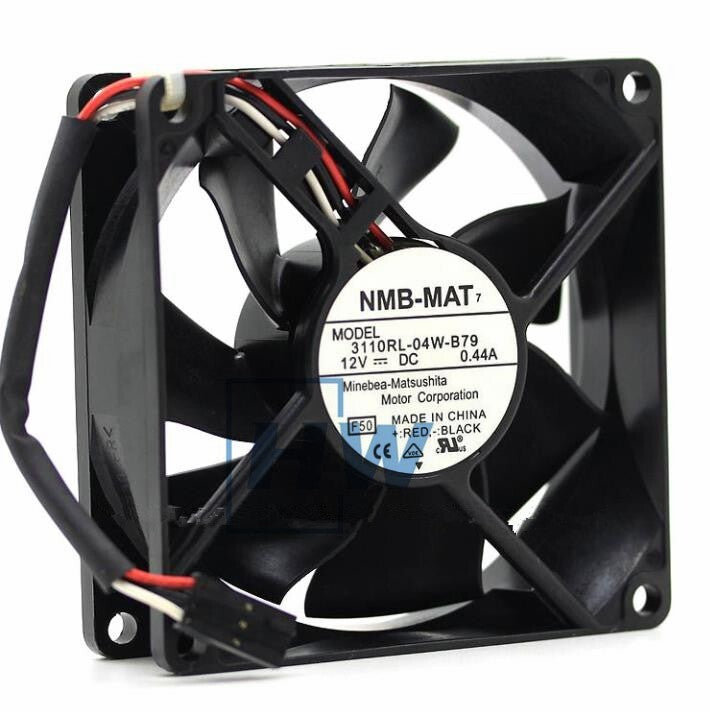 1Pc   NMB 8025 8CM  12V 0.44A 3110RL-04W-B79 Chassis Power Dissipation Fan