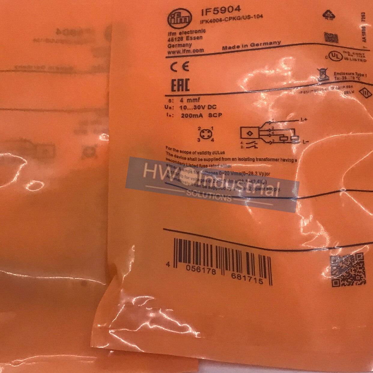 1PC IF5904 IFM Inductive Proximity Switch Sensor