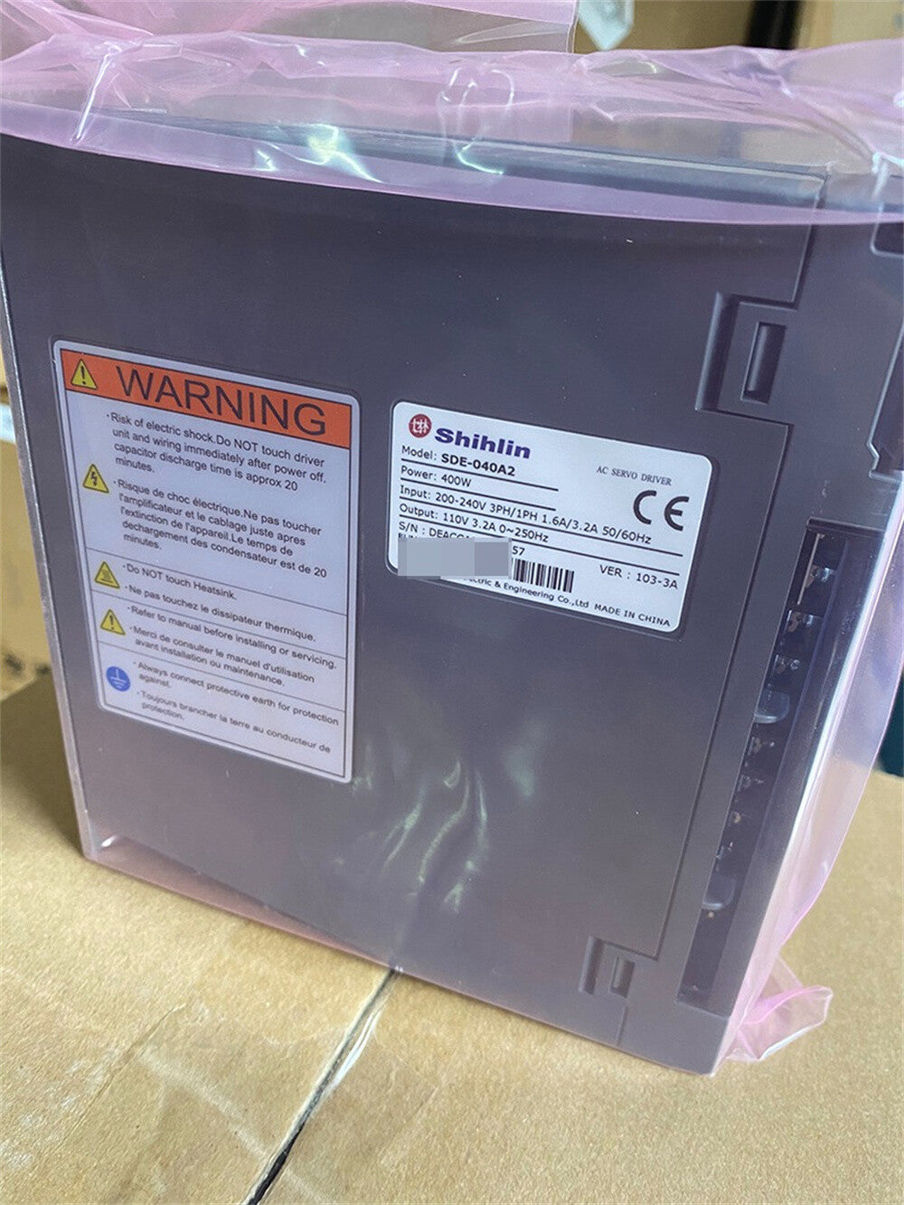 1/piece  Shihlin Servo Motor SME-L04030SCB + Driver SDE-040A2-P