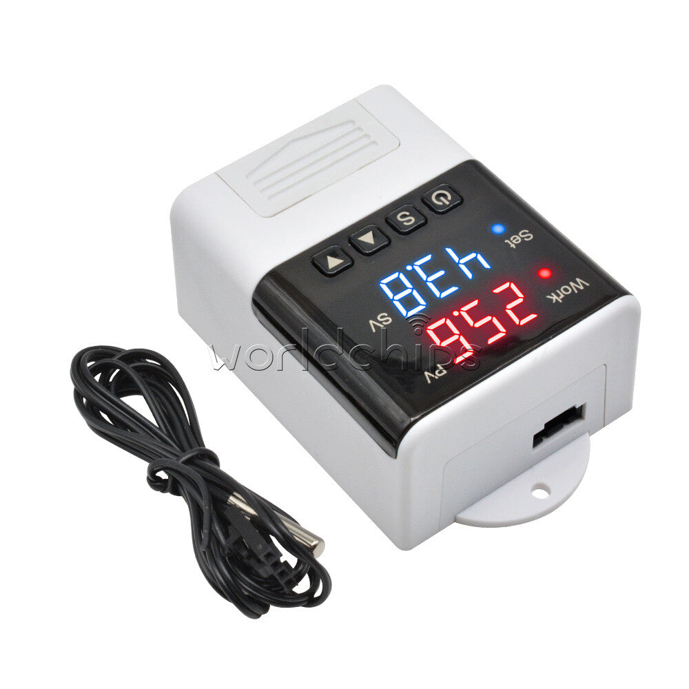 DTC1110 AC 110-220V Dual LED Intelligent Temperature Controller Thermostat + NTC