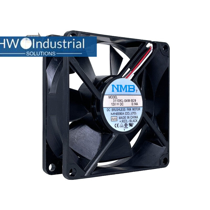 NMB 3-wire 3110KL-04W-B29 8025 8CM 12V 0.14A Dual Ball Cooling Fan