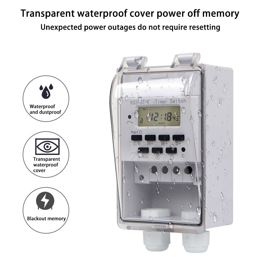 Wall-Mountable Timer Intelligent Timer Home Lighting Control Load Capacity 10A
