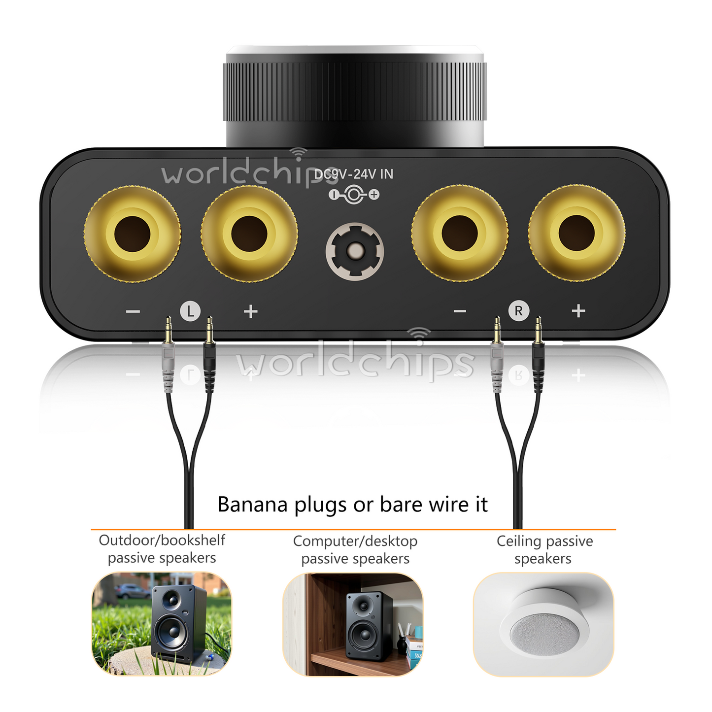 Daakr Bluetooth AUX TPA3116 Power Amplifier Board HIFI Stereo Audio Module 2x50W