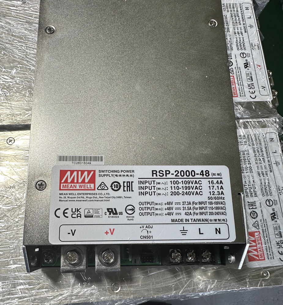 1pcs  RSP-2000-48 2000W 48V 42A switching power supply Free delivery