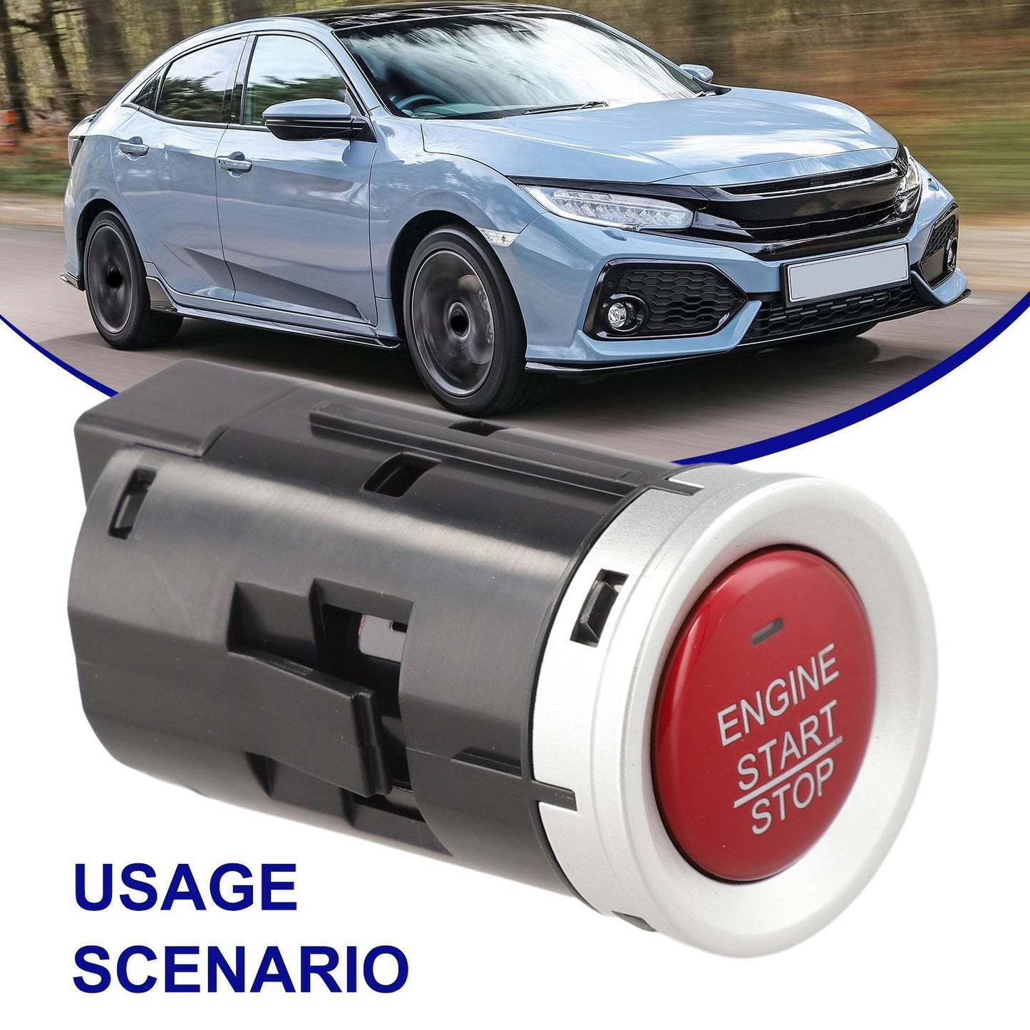 Start Stop Push Button Switch for Honda For Fit Vehicles from 2015 to 2018