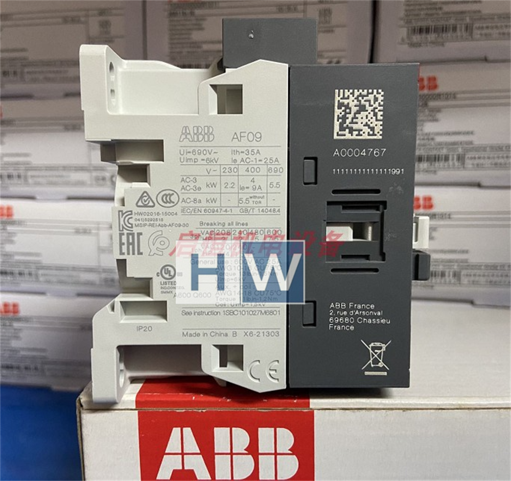 1/pc  ABB Contactor AF09-30-10-13 AF09-30-10-14 AF09-30-10-12 AF09-22-00-12
