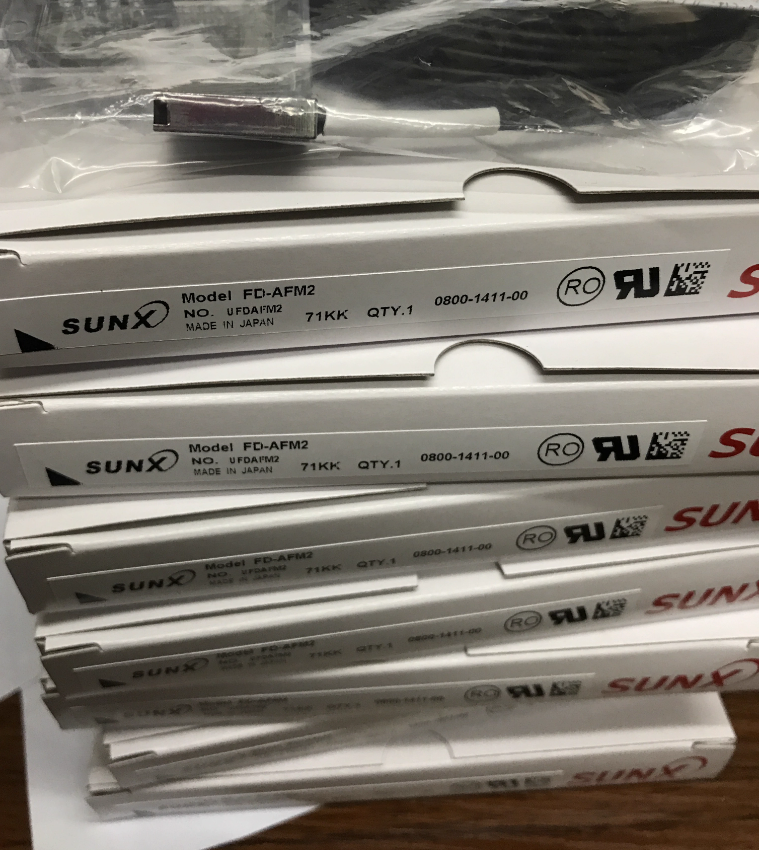 SUNX FD-AFM2E Diffuse Metal Head Side Sense Array Fiber Optic Cable Obsolete #