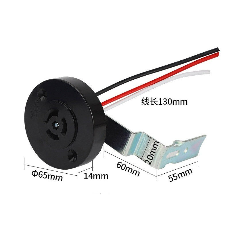 Simplified Installation Photocell Sensor with Locking Design for Lights