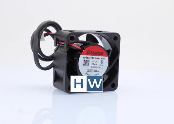 1PC SUNON EF40201BX-D03C-A99 12V 0.74W 40* 20 4CM 2-wire cooling fan