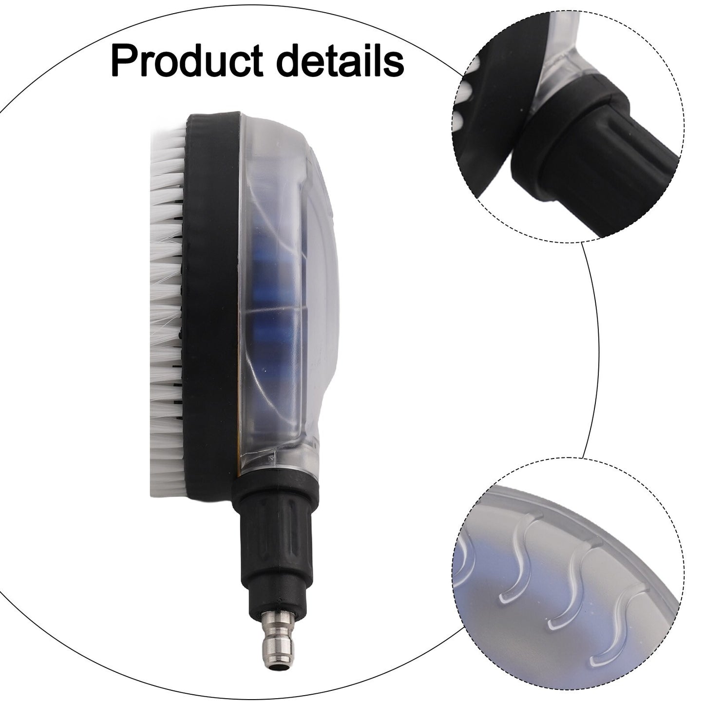 Optimal Cleaning Efficiency with Rotating Brush for High Pressure Washers