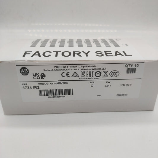 1* For Allen-Bradley 1734-IR2 SER C Factory Sealed Thermocouple RTD Input Module