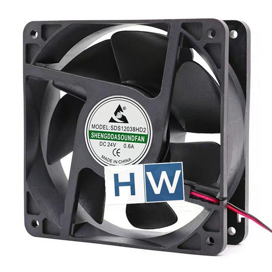 1PC SDS12038HD2 24V0.6A High Air Volume 12CM 120*38MM Chassis Cooling Fan