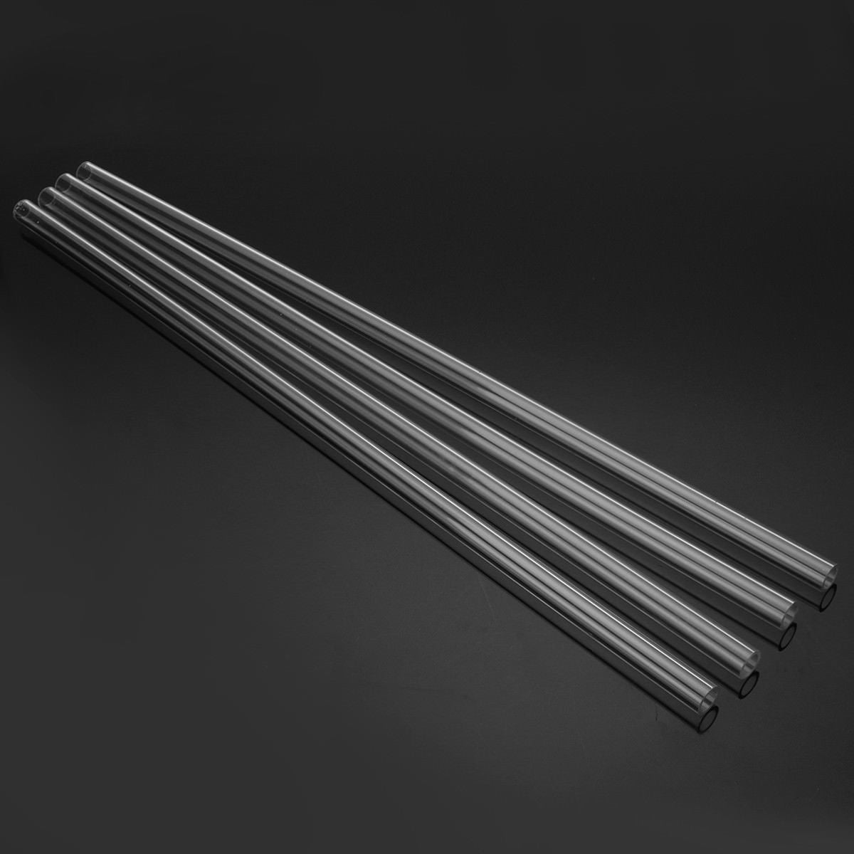 4pcs 500mm Clear Bending Hard Tubing Hose Set for High Performance Cooling