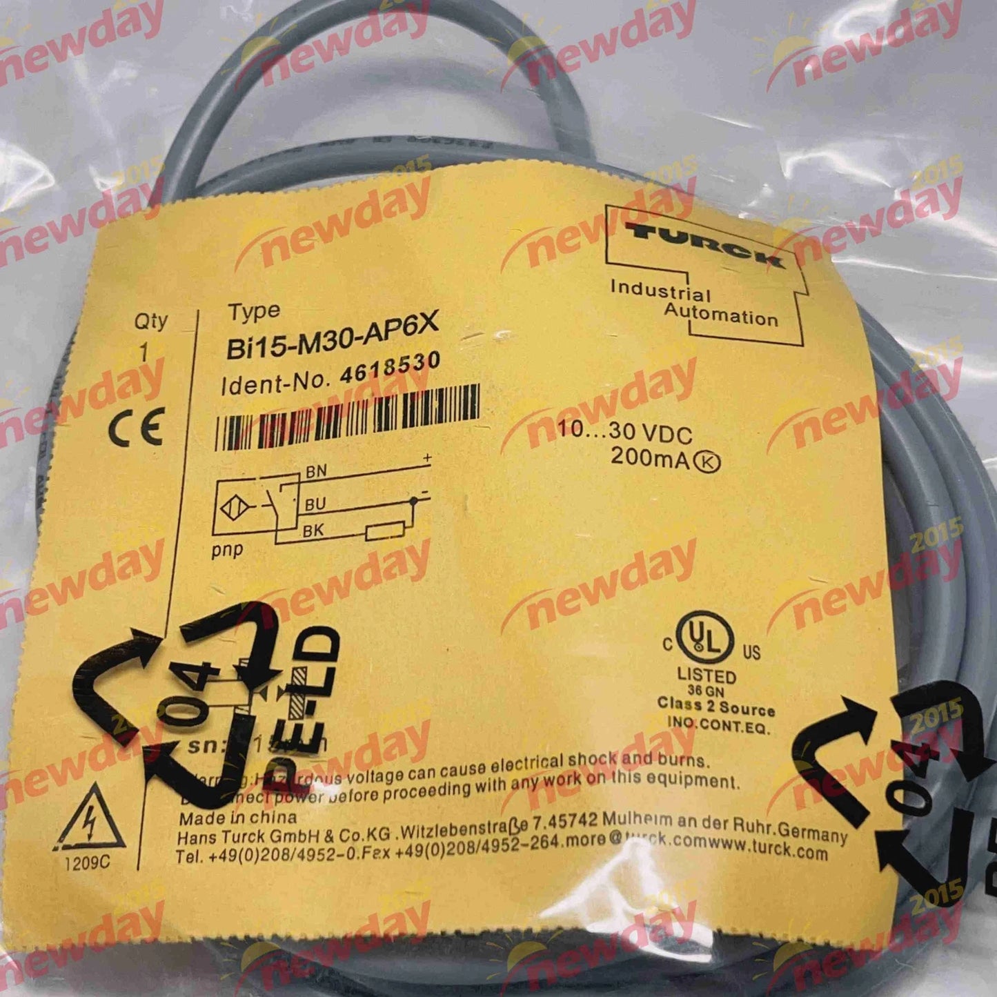 1PC BI15-M30-AP6X Proximity Switch Sensor