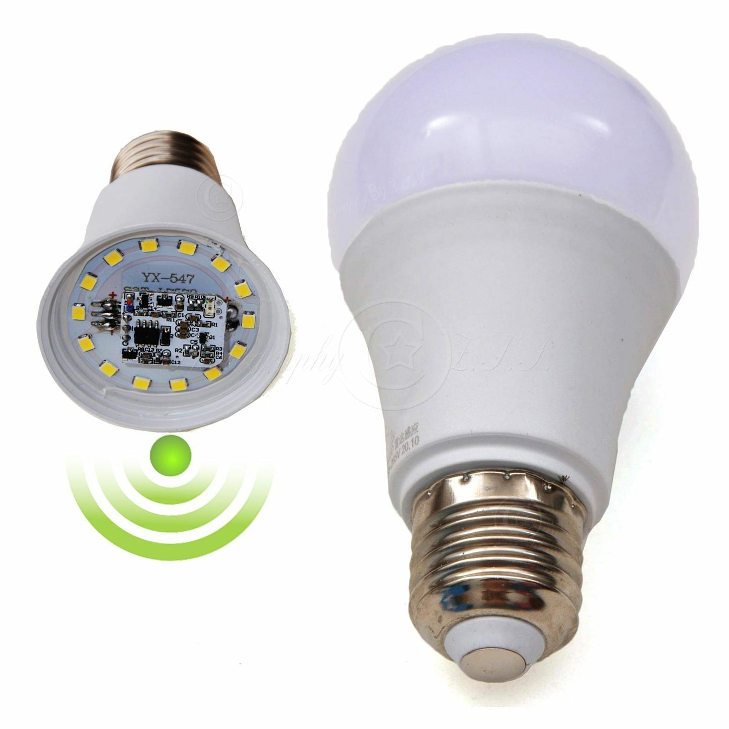 E27 Radar Sensor Motion Detect Switch LED Lamp For IP Camera Lighting Anti Thef