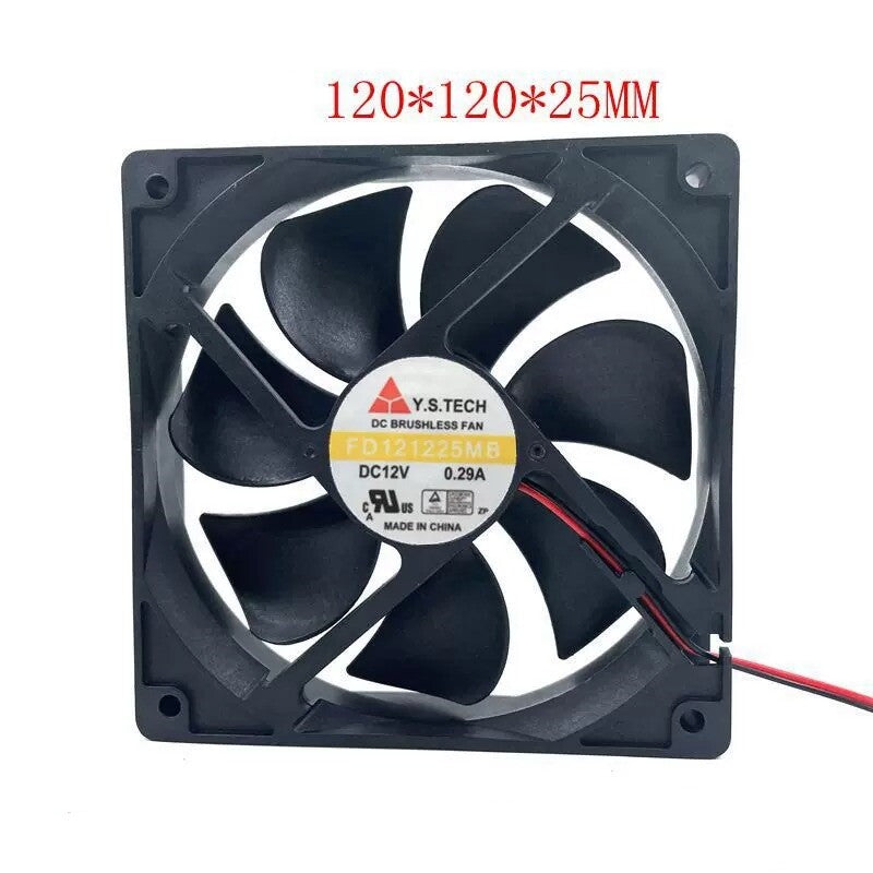 Y. S.TECH 12CM FD121225MB DC12V 0.29A Chassis Cooling Fan