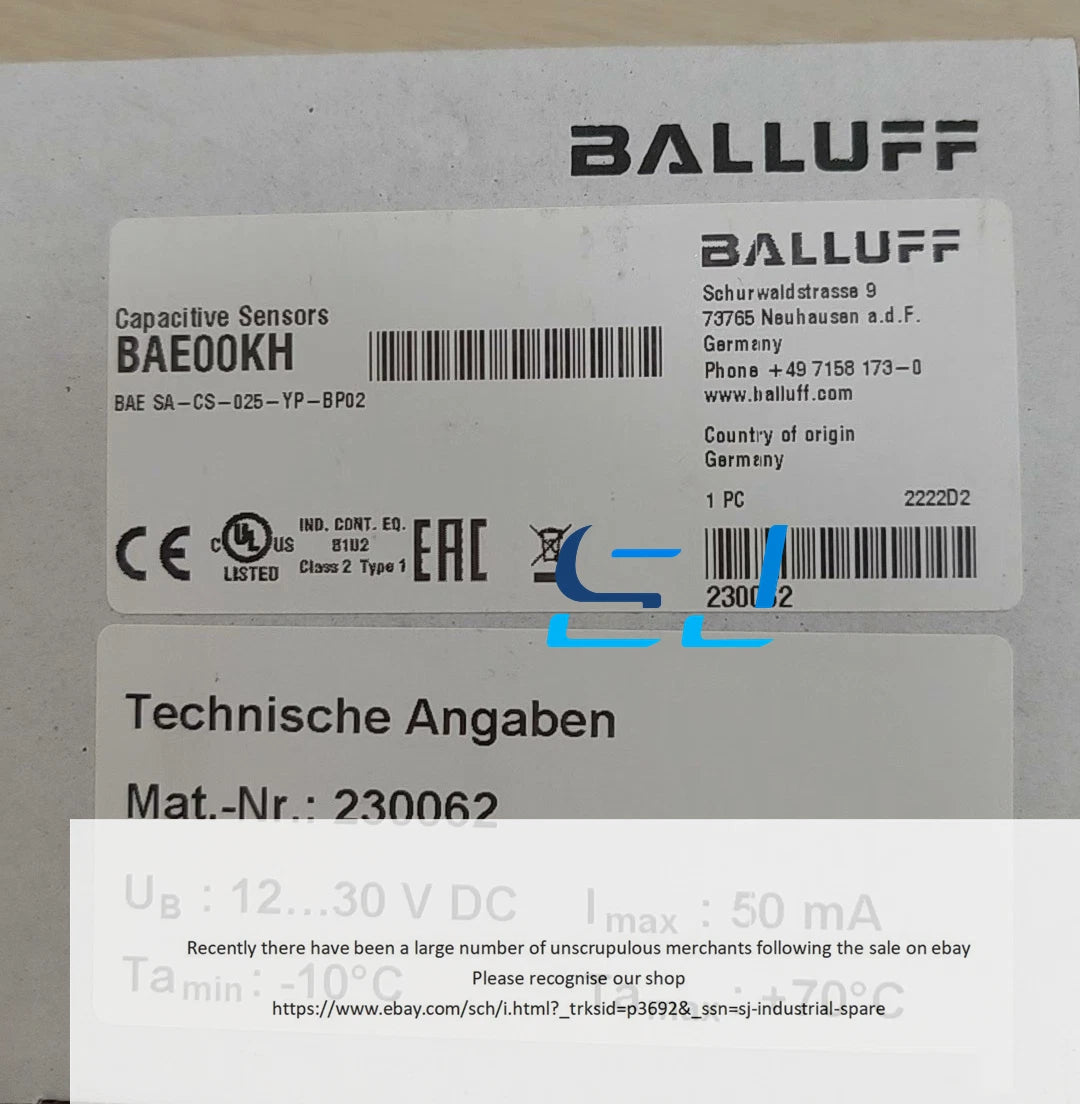 BALLUFF  BAE00KH BAE SA-CS-025-YP-BP02 Sensor #P