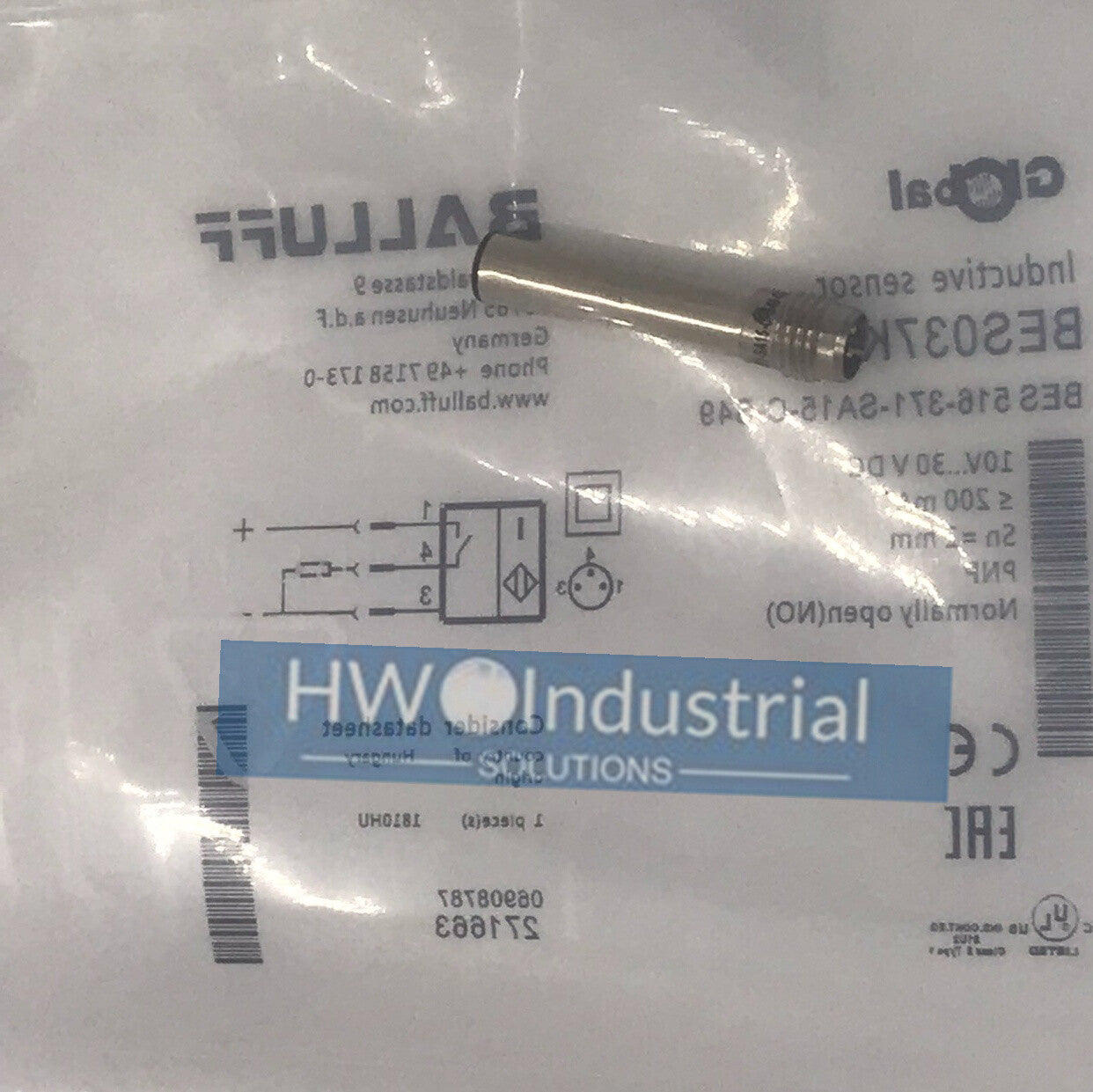 1PC BALLUFF BES037K Inductive Proximity Switch BES 516-371-SA15-C-S49