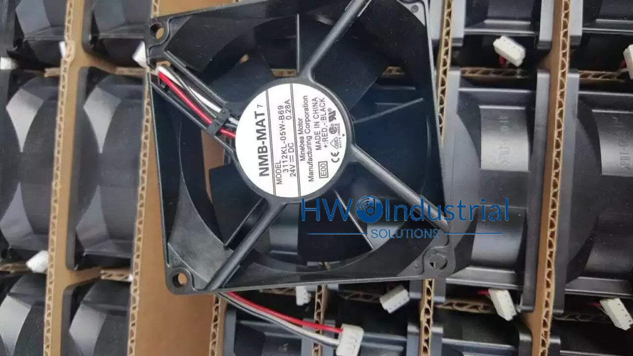 NMB 8032 8CM 3112KL-05W-B69 3-wire 24V 0.28A Inverter Cooling Fan