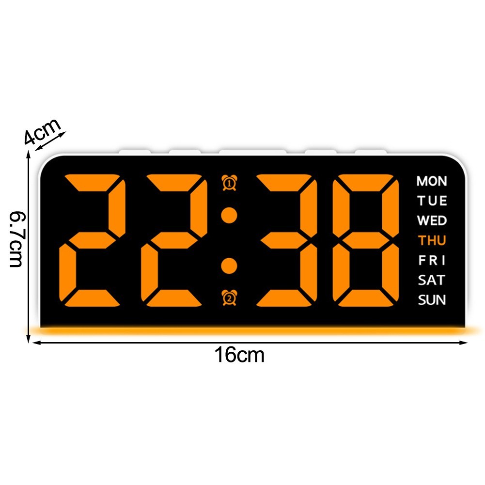Digital Clock Snooze Clock Adjustable Brightness Levels Bedroom Or Office Use