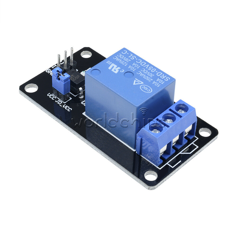 10PCS One 1 Channel Isolated Relay Module 5V With Optocoupler For Arduino