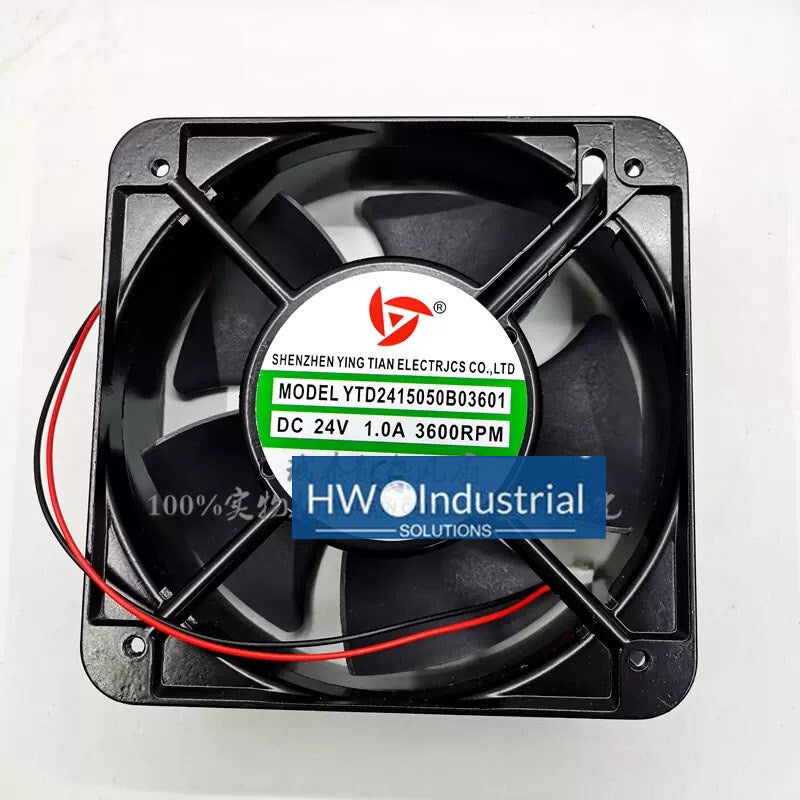 YTD2415050B03601 DC24V 1.0A 3600RPM 15cm Cabinet Cooling Fan