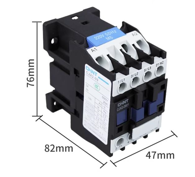 1/Piece CJX2-0901 CJX20901 AC110V AC220V AC380V  CHNT AC Contactor