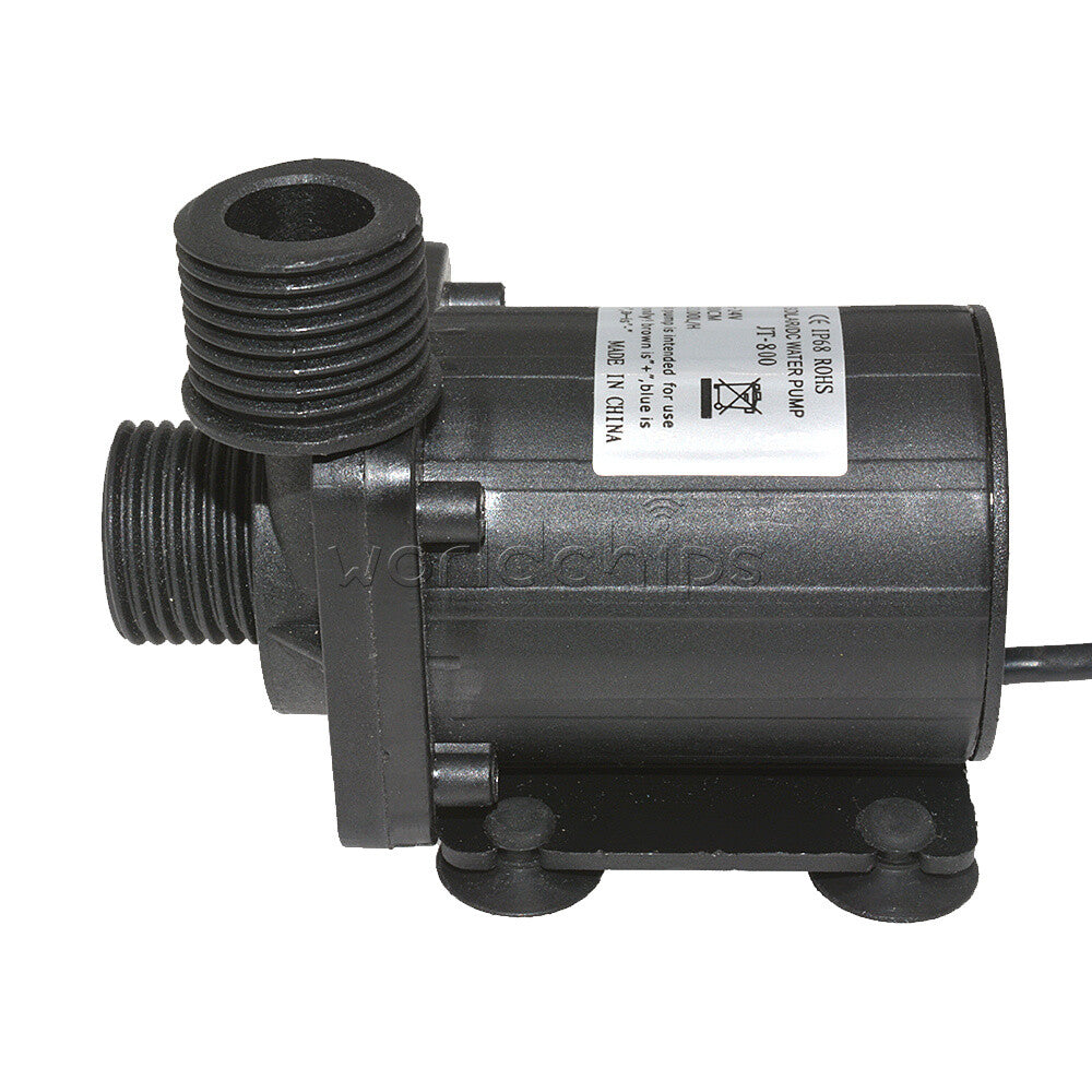 DC 12V 24V Hot Water Circulation Pump Solar Water Pump Brushless Motor 800L/H