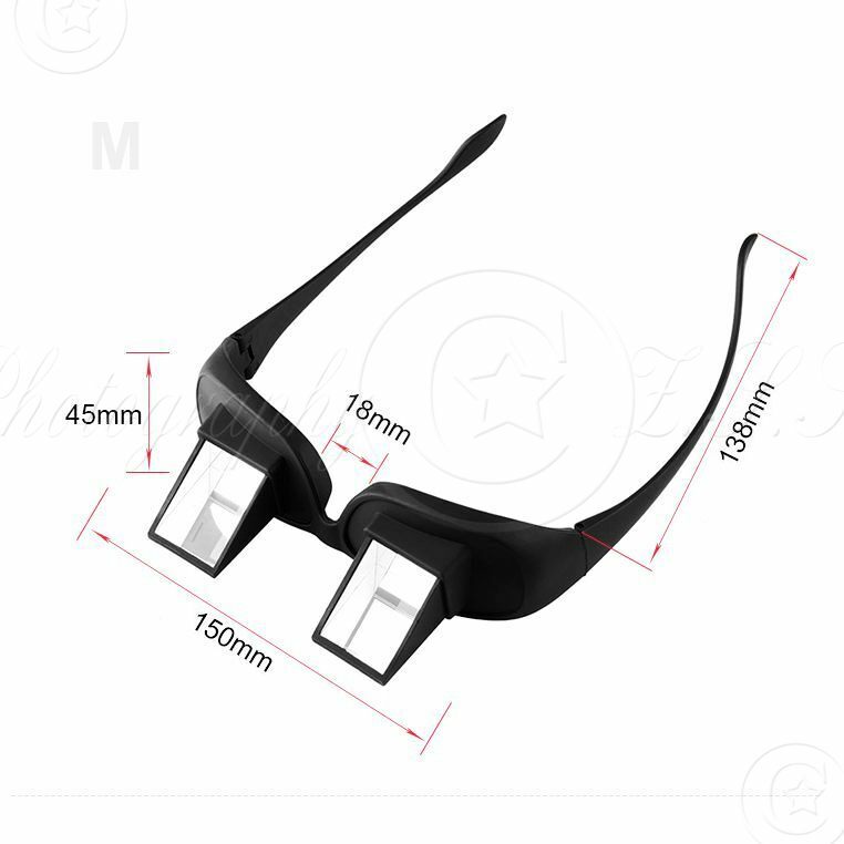 Refraction Downward 90° Lazy Glasses Periscope Prism Fishing Watch Floats Bed TV