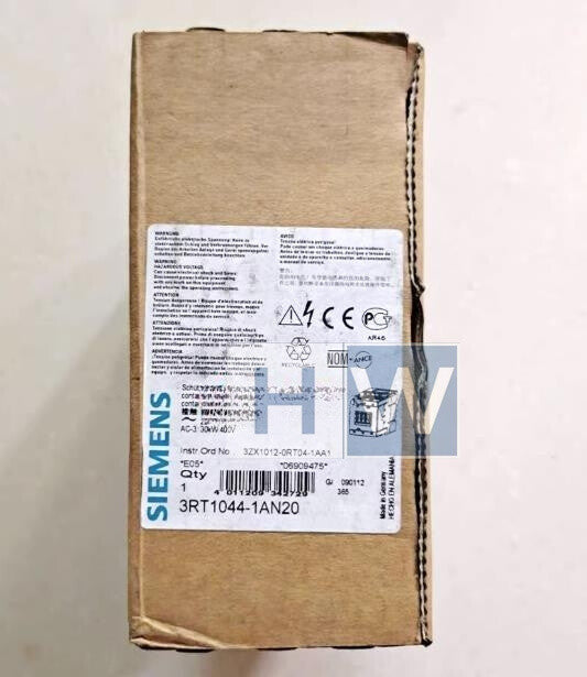 1Pc  SIE-MENS AC Contactor 3RT1044-1AN20
