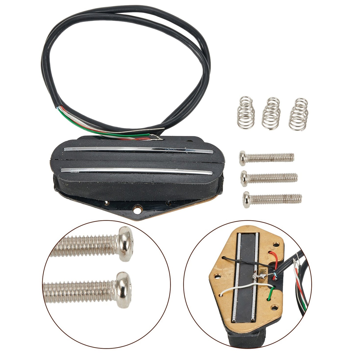 . Long Lasting Dual Rail Electric Guitar Pickup For Telecaster Tele-Bridge 15K .
