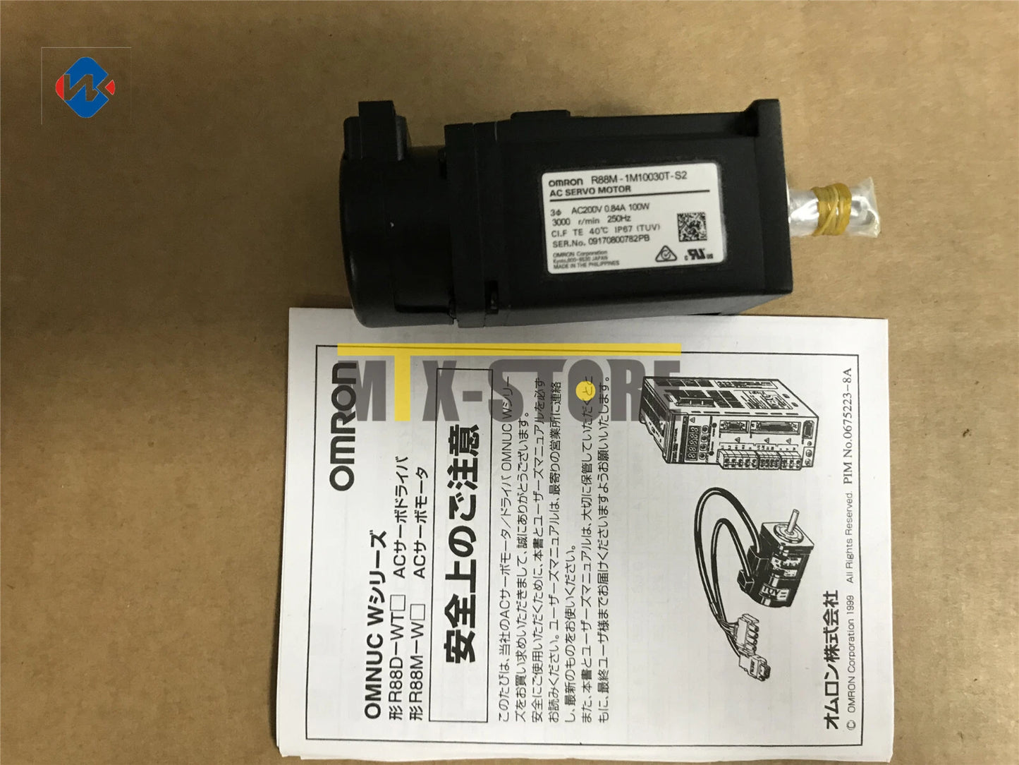1PCS   Omron R88M-1M10030T-S2 Servo Motor Module #P