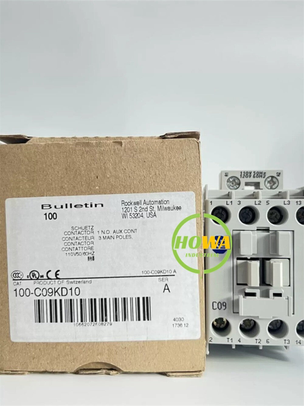 1/piece  Contactor 100-C09KD10 coil voltage 110V