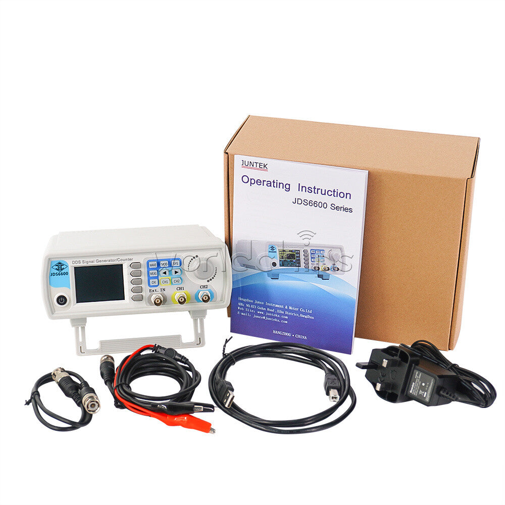 JDS6600 15-50MHz 14bits 2-Channels Arbitrary Waveform DDS Signal Generator Pulse