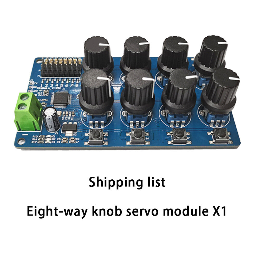 8Channel Servos Knob Serial Port Control Module Futaba Steering Gear Debug MG995