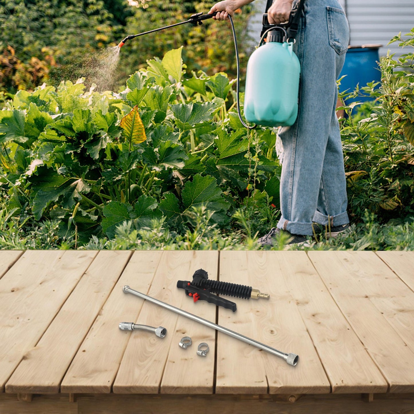 High Pressure Sprayer Wand Secure Leak-Free Connection Stainless Steel Tube