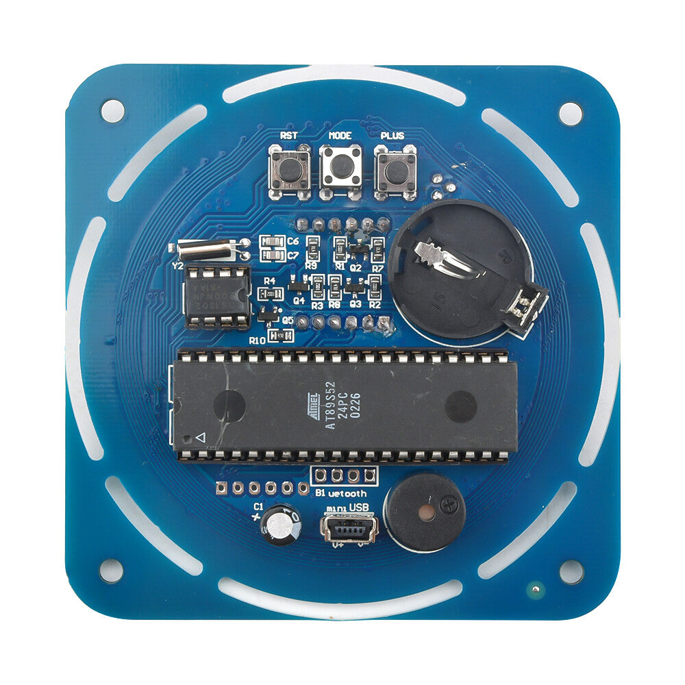 DS1302 Electronic Clock 51 MCU Learning Board Rotating LED Clock Kit /Assembled