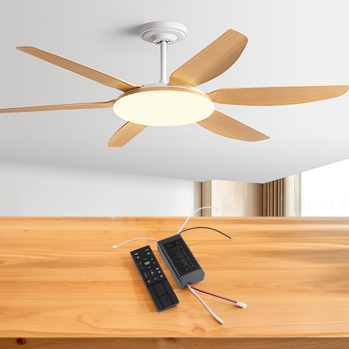 Fan Speed Control Ceiling Fan Remote Indoor Usage Compatible With Hongyun Fan