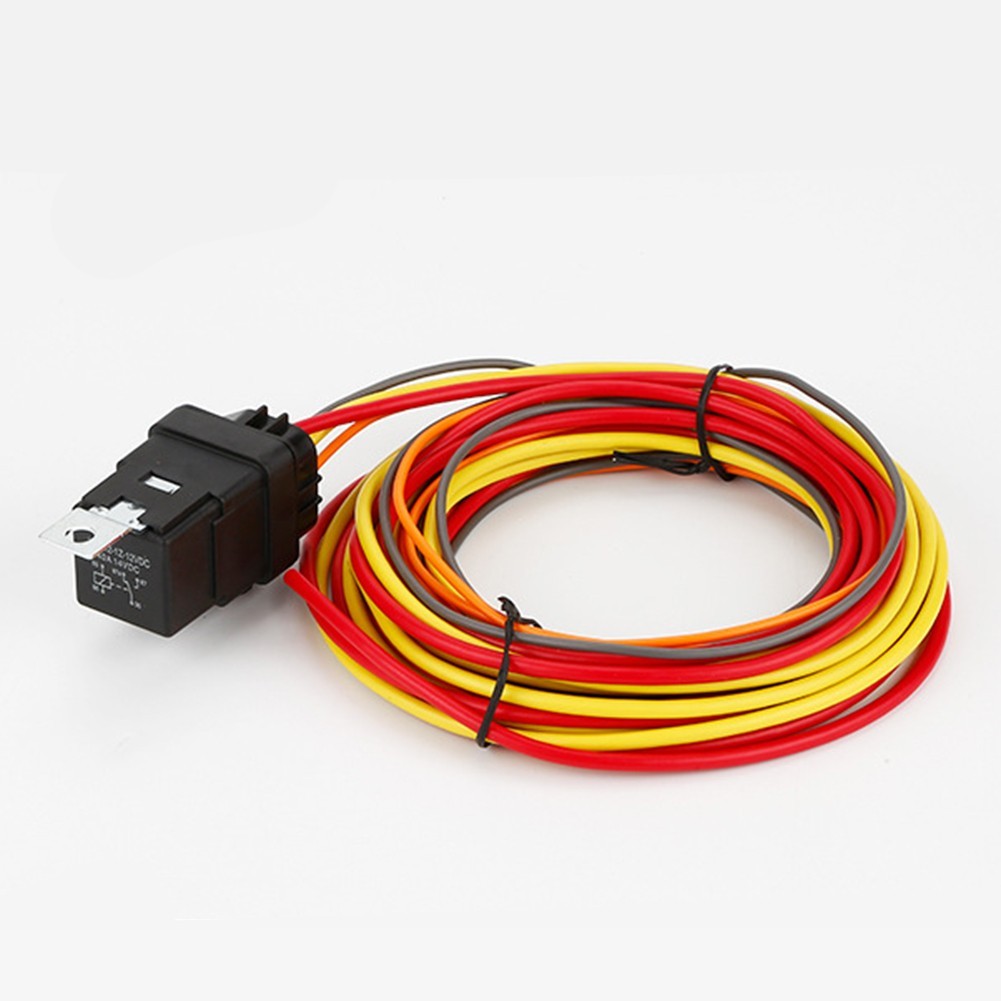 Heavy Duty Electric Fan Wiring Kit with Thermostatic Switch and Fuse Block