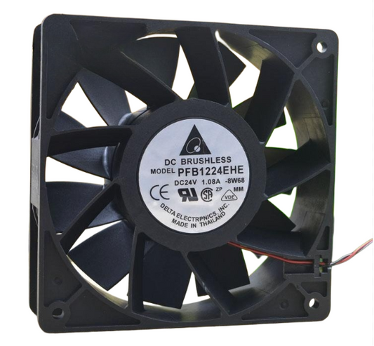 1PC  Delta PFB1224EHE 12CM 12038 24V 1.08A 2-pin Windy Inverter Cooling Fan