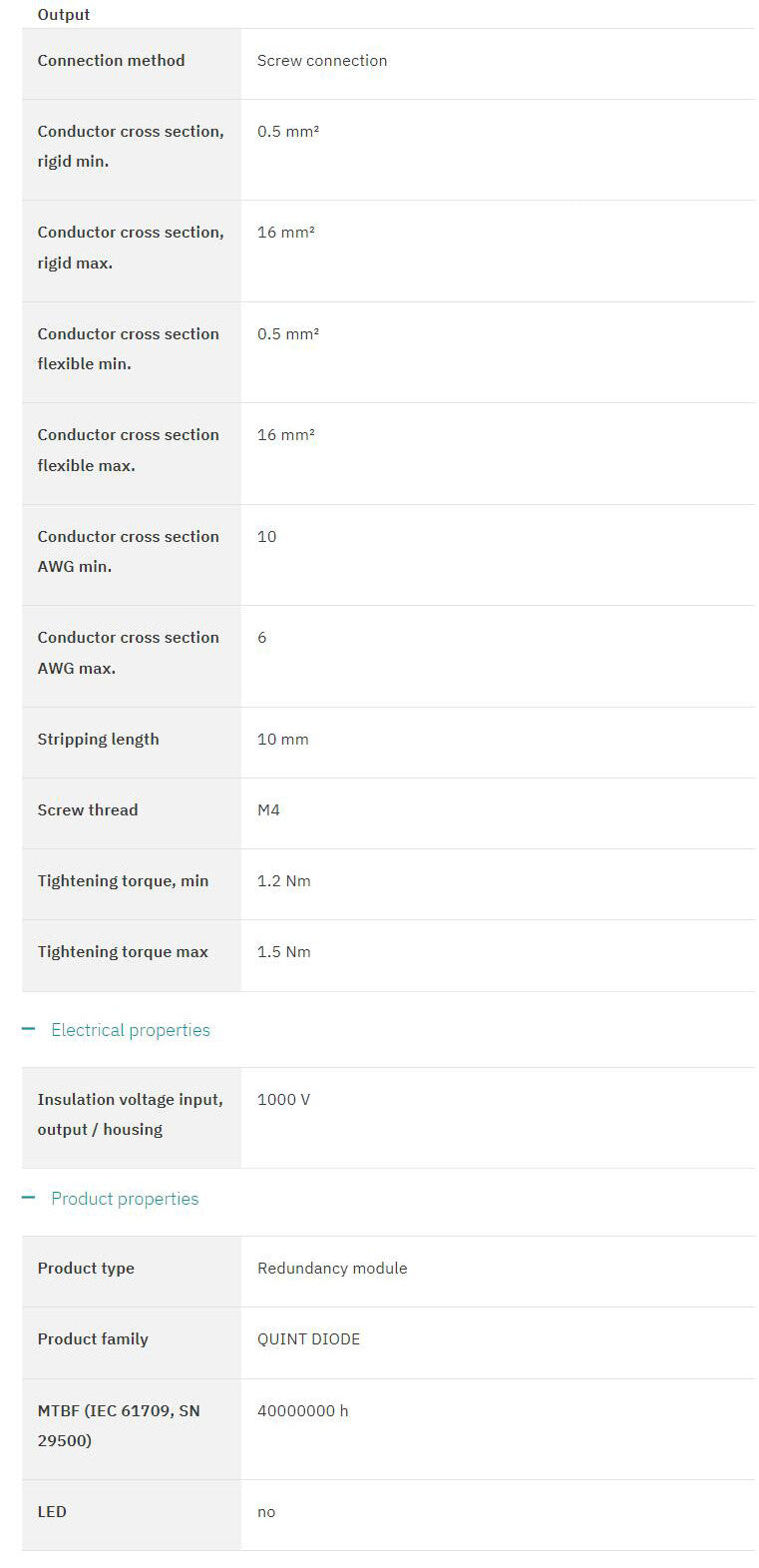1pcs PHOENIX QUINT-DIODE/12-24DC/2X20/1X40 2320157 Redundancy Module Gray