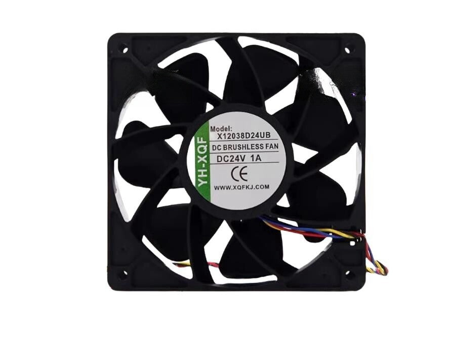 YH-XQF X12038D24UB 4-wire DC24V 1A 12CM High Air Volume Inverter Cooling Fan