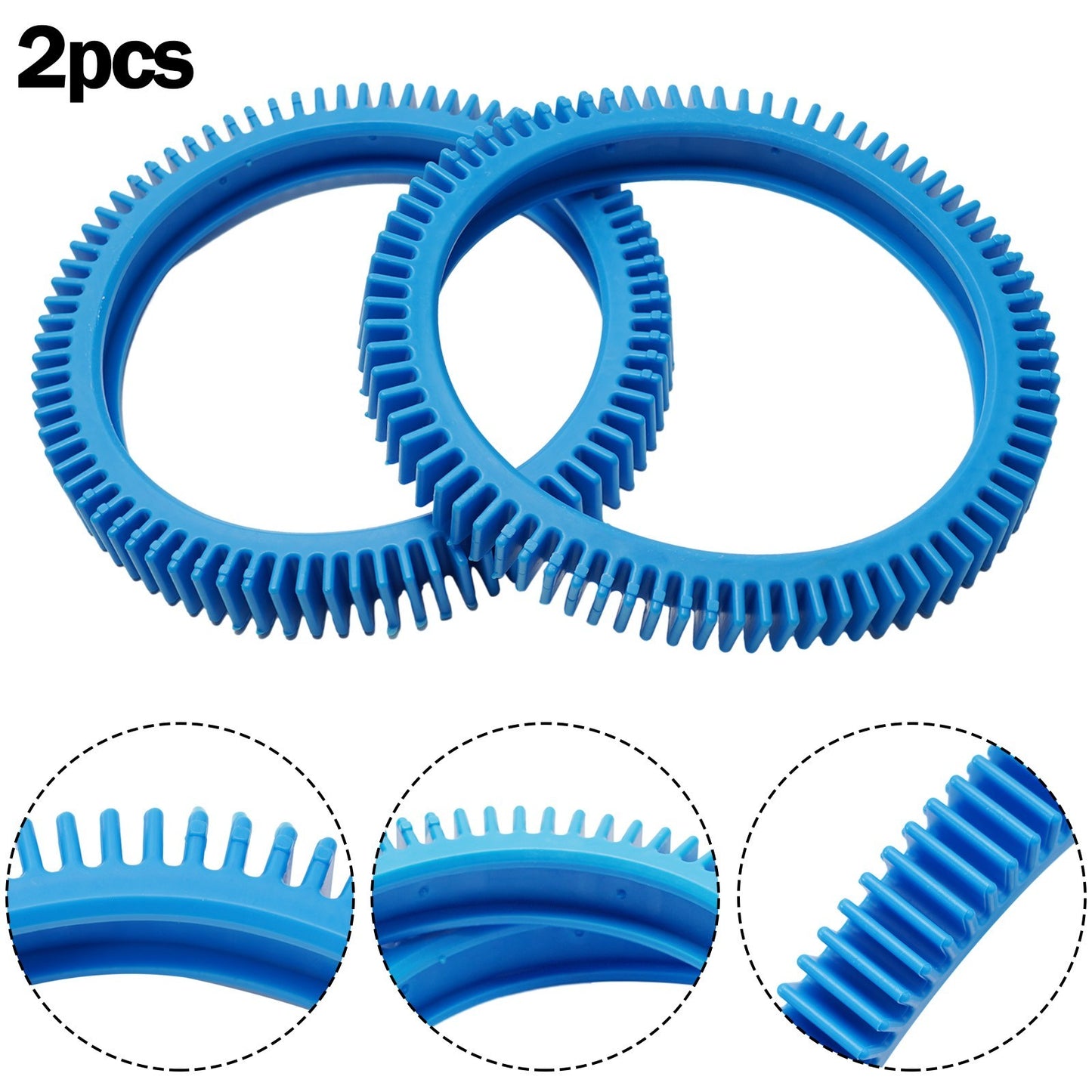 Replacement Back Tires For Pool Cleaner Compatible With For Hayward Vacuums