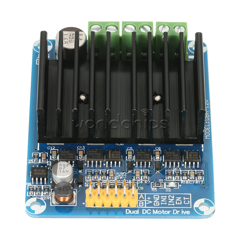 30A Motor Drive 5V-15V Dual channel H bridge  Module Controller DHB-01A
