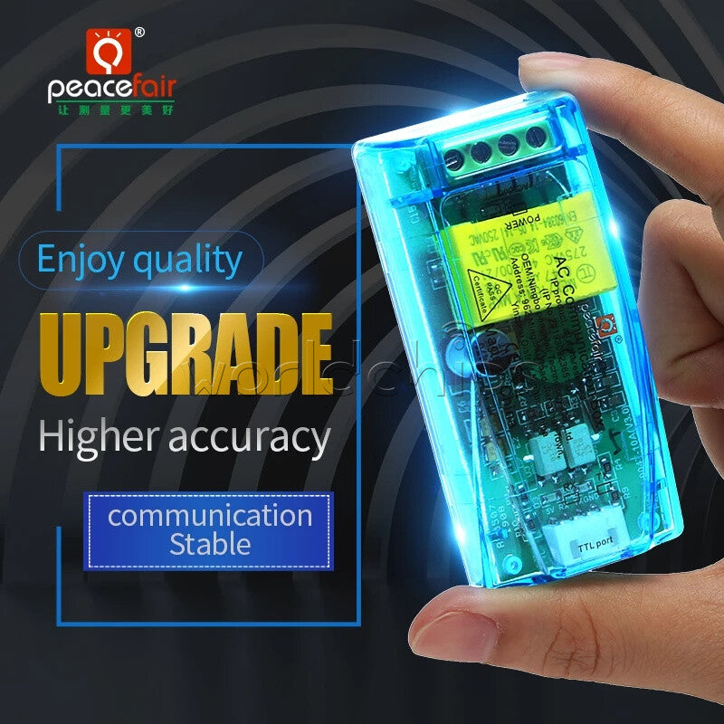 Single Phase Meter AC Ammeter Volt Power  Kwh TTL RS485  w/ CT Coil PZEM-004T