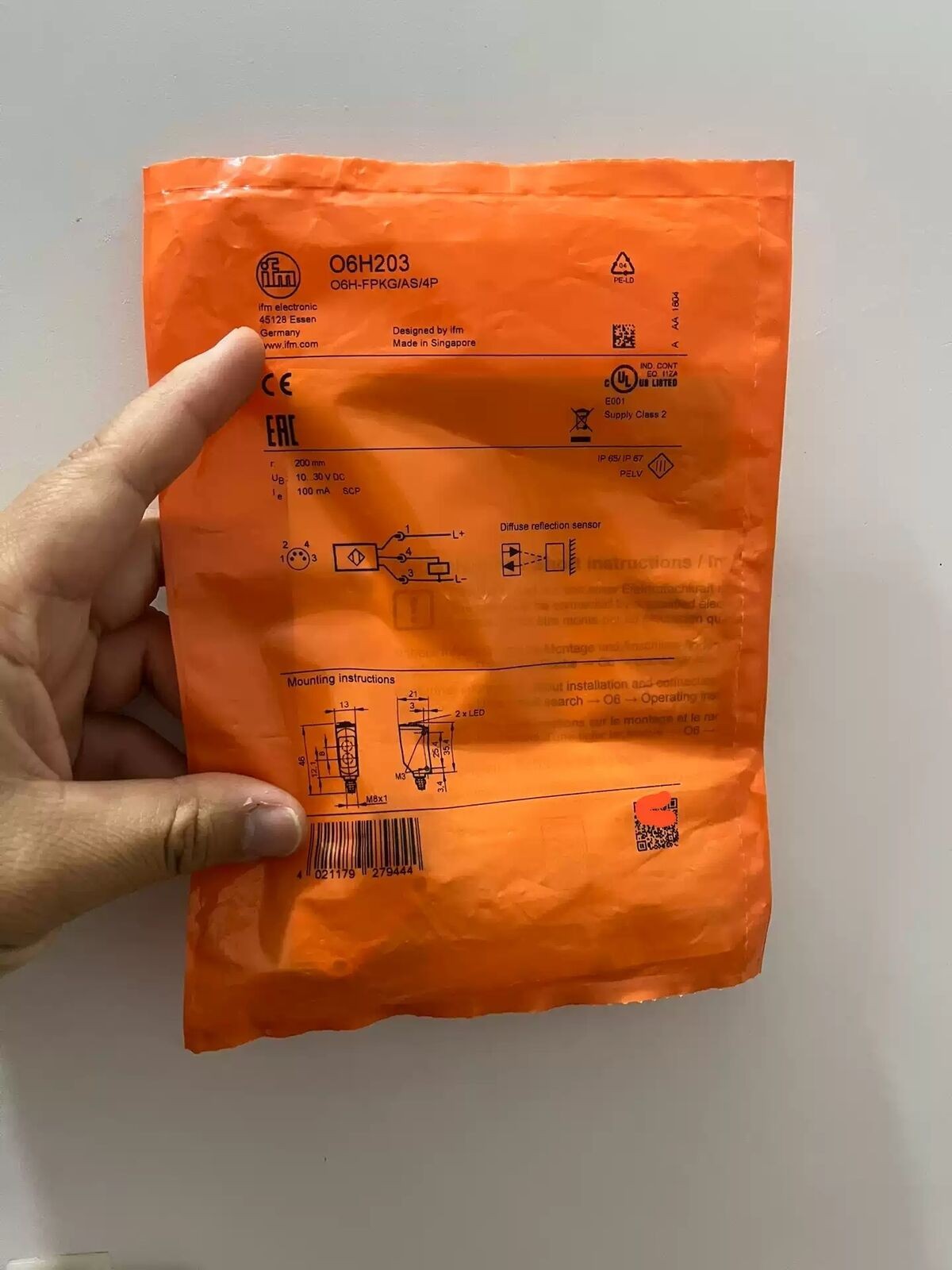 1PC  IFM O6H203 Photoelectric Switch Fast delivery