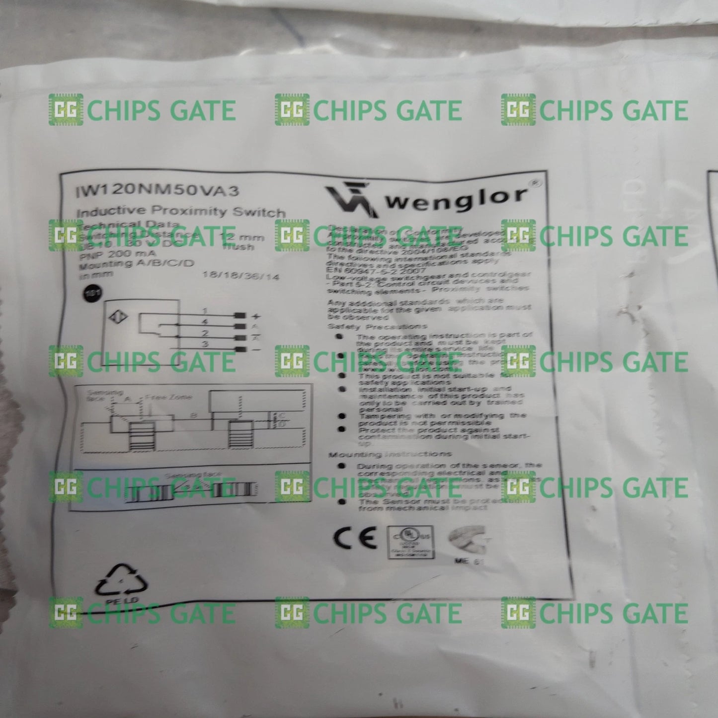1PCS   Wenglor IW120NM50VA3 (IW120NM50VA3 ) Fast Ship #P